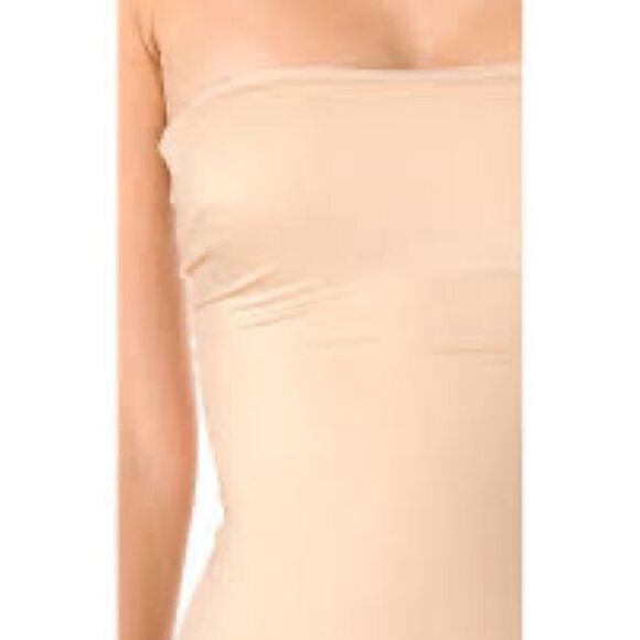 NWOT Spanx Assets Strapless Simplicity Dress Slip Nude Sz M - Picture 2 of 7